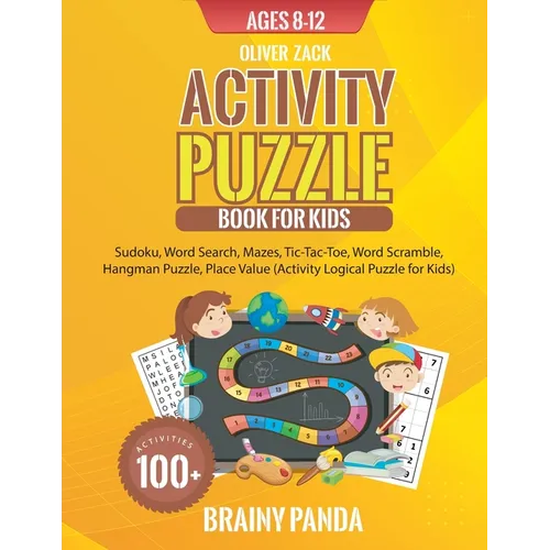 Activity Puzzle Book For Kids Ages 8-12