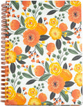Mini Notebook,Orange Floral