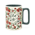 Slim Ceramic Mug - Filled with Joy