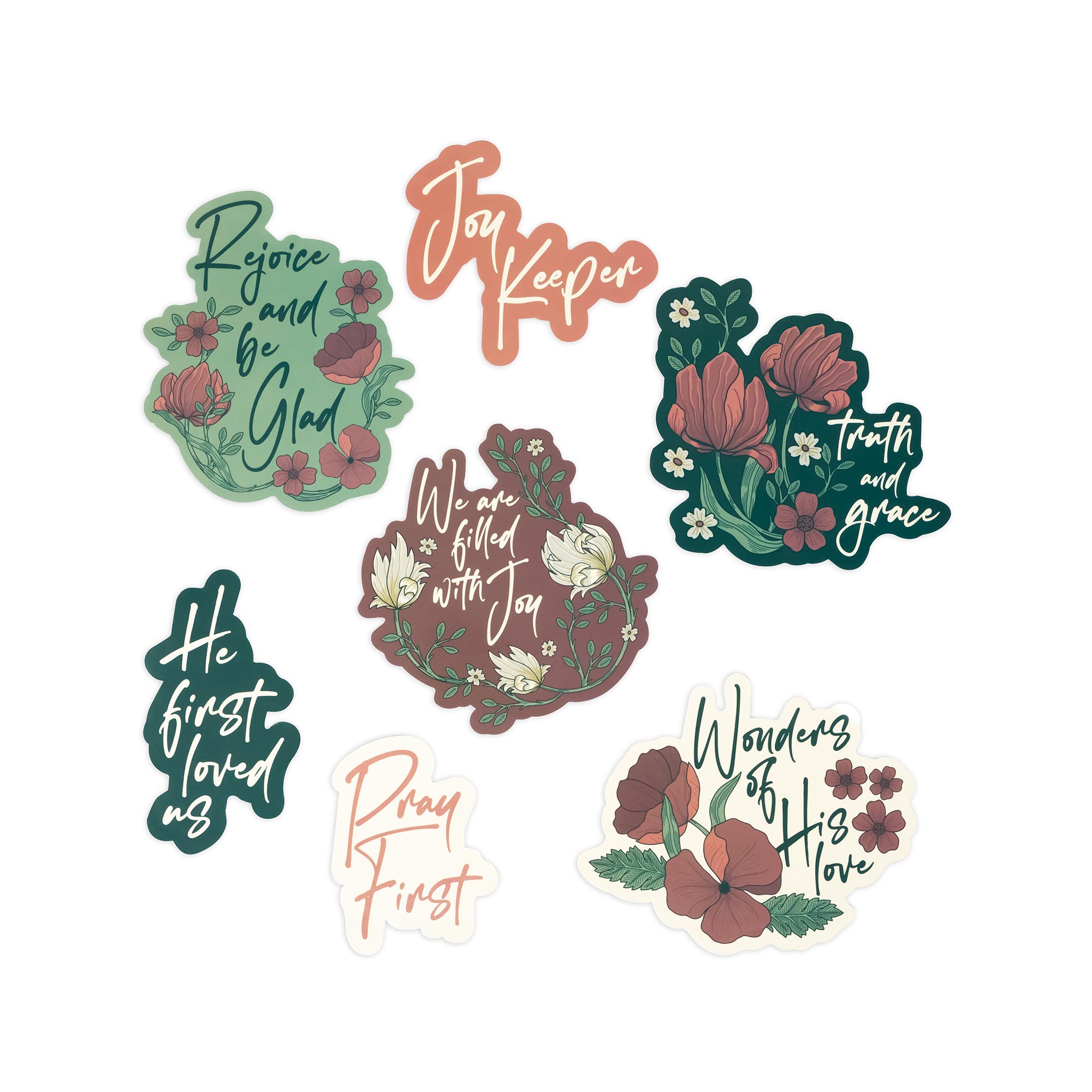 Jumbo Sticker Set - Rejoice and Be Glad
