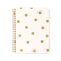 Spiral Notebook - Small - Gold Dot with Script