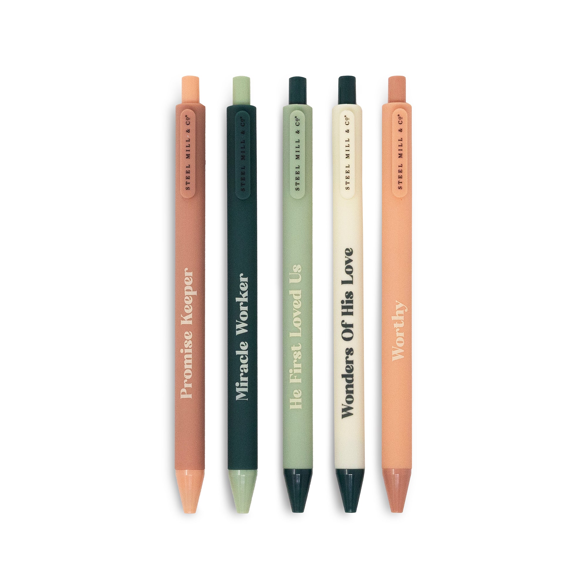 Gel Pen Set of 5 - He First Loved Us