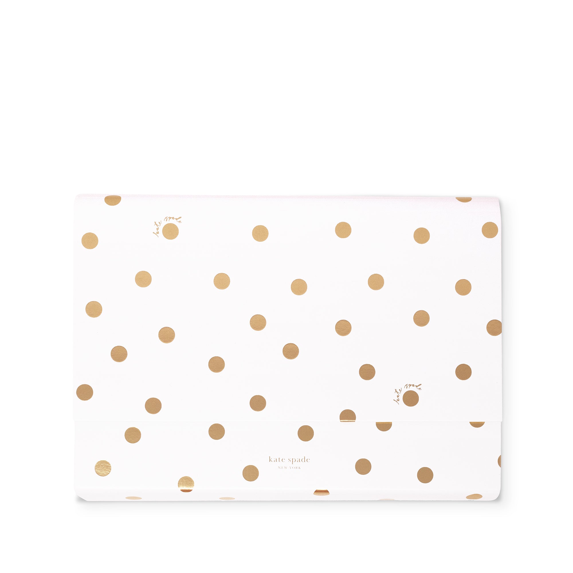 File Holder - Accordion (Leatherette) - Gold Dot w