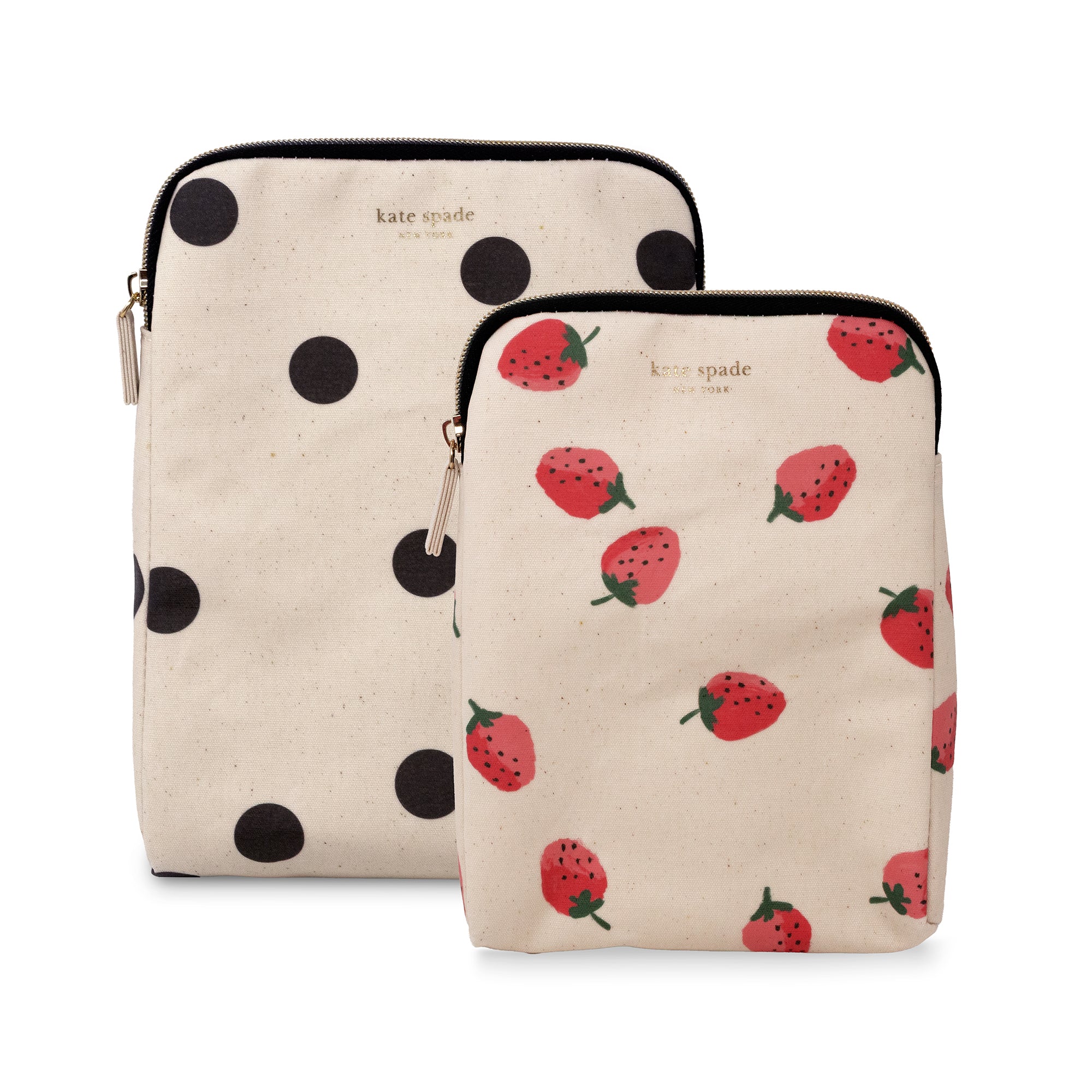 Snack Bag Set of 2 - Deco Dot, Strawberries