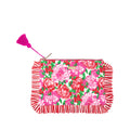 Quilted Ruffle Pouch, Maggies Bouquet