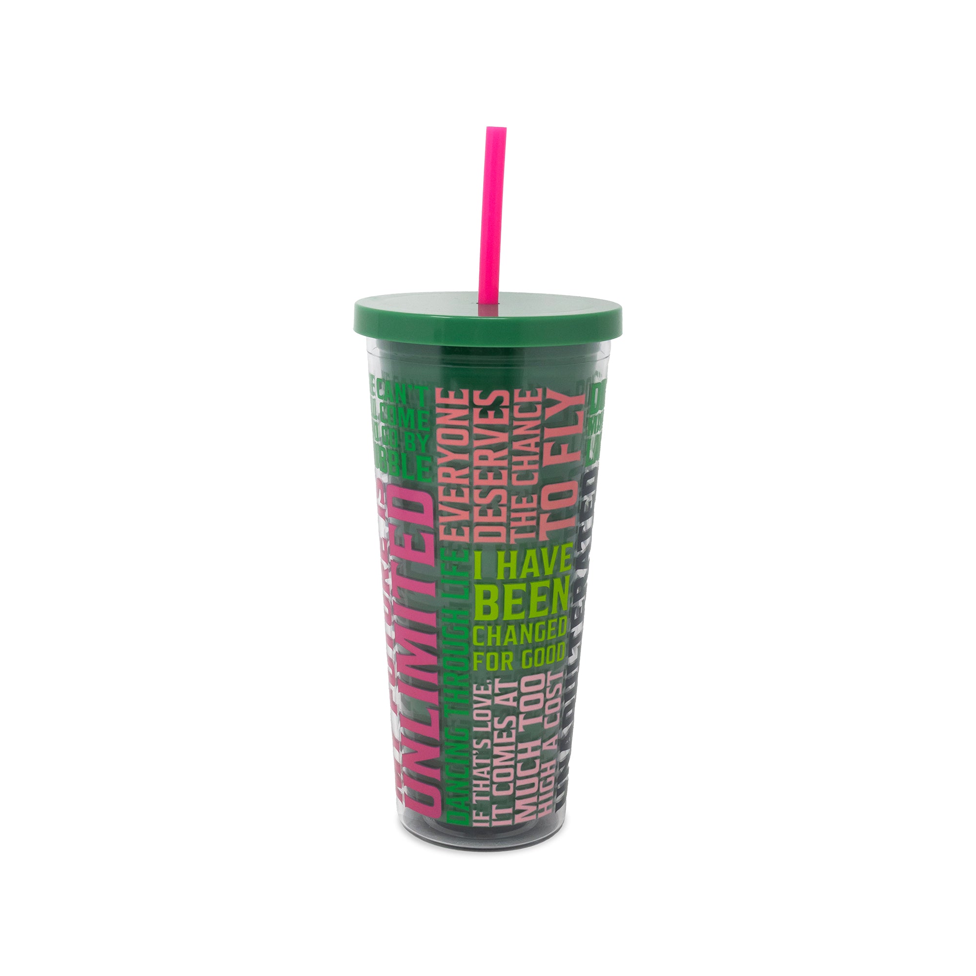 Acrylic Tumbler with Straw (24oz) - Wicked Word Cl