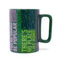 Slim Ceramic Mug - Wicked Word Cloud