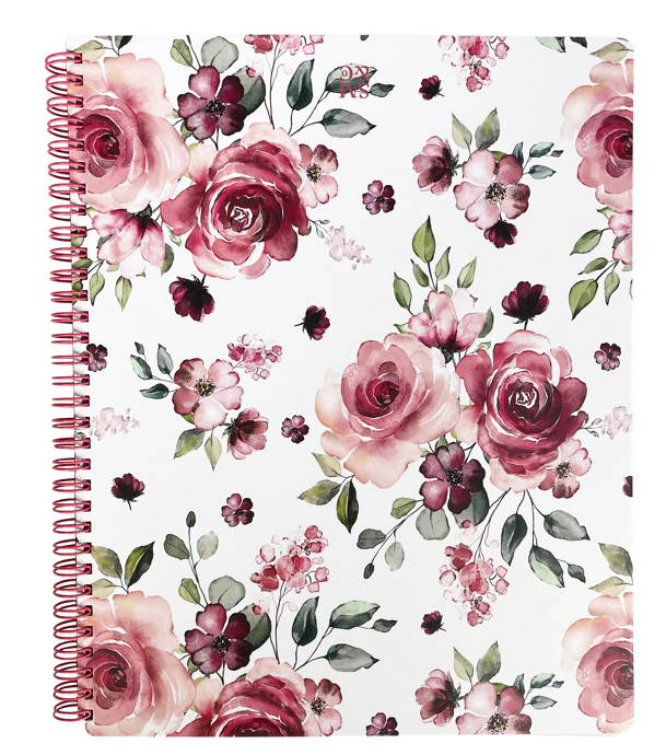 Large Notebook, Rose Floral