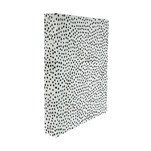 3 Ring Binder, Black Dots