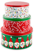 Cookie Tins (Set of 3), Christmas Joy