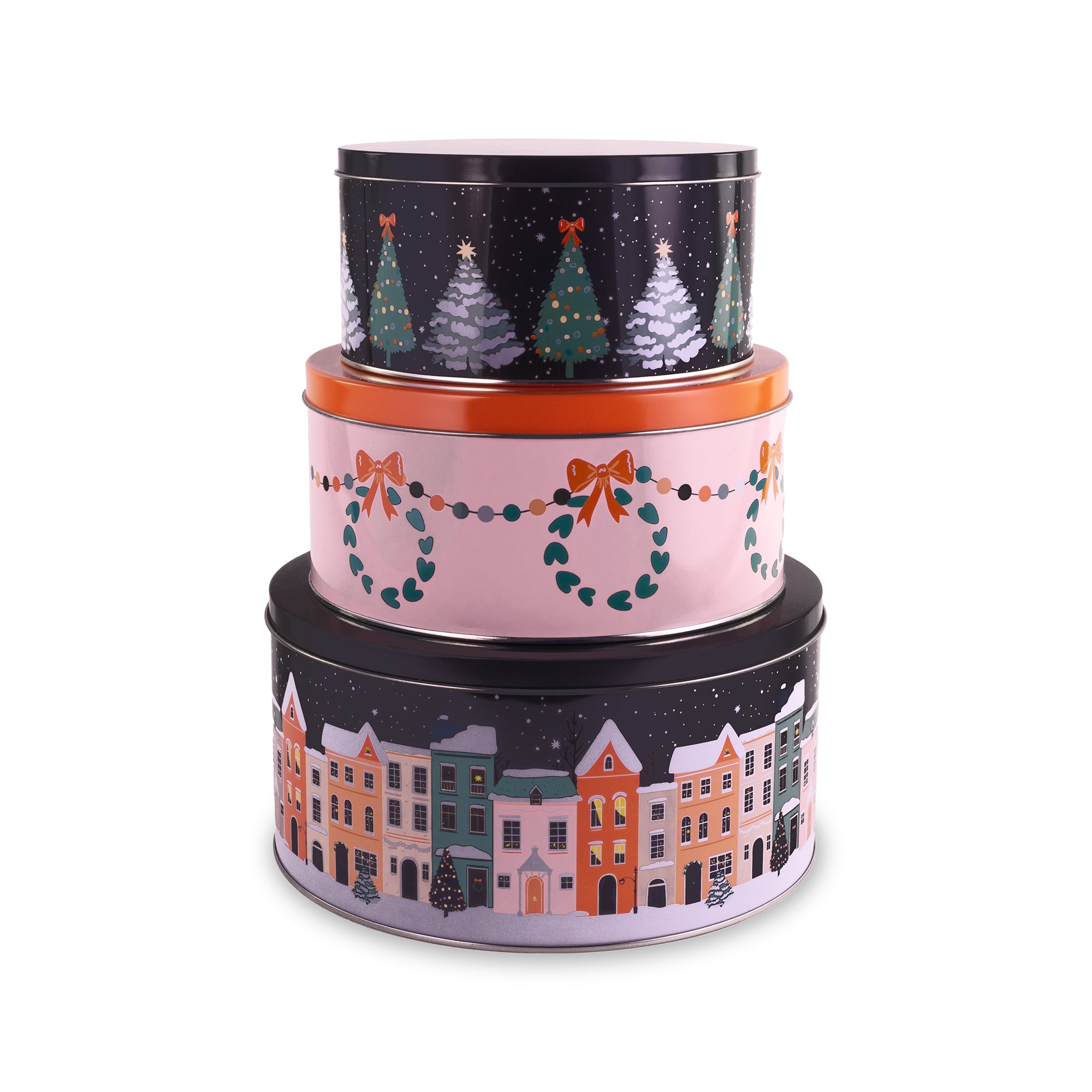 Cookie Tins (Set of 3), Twas the Night Before Chri