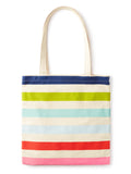 Canvas Book Tote, Candy Stripe