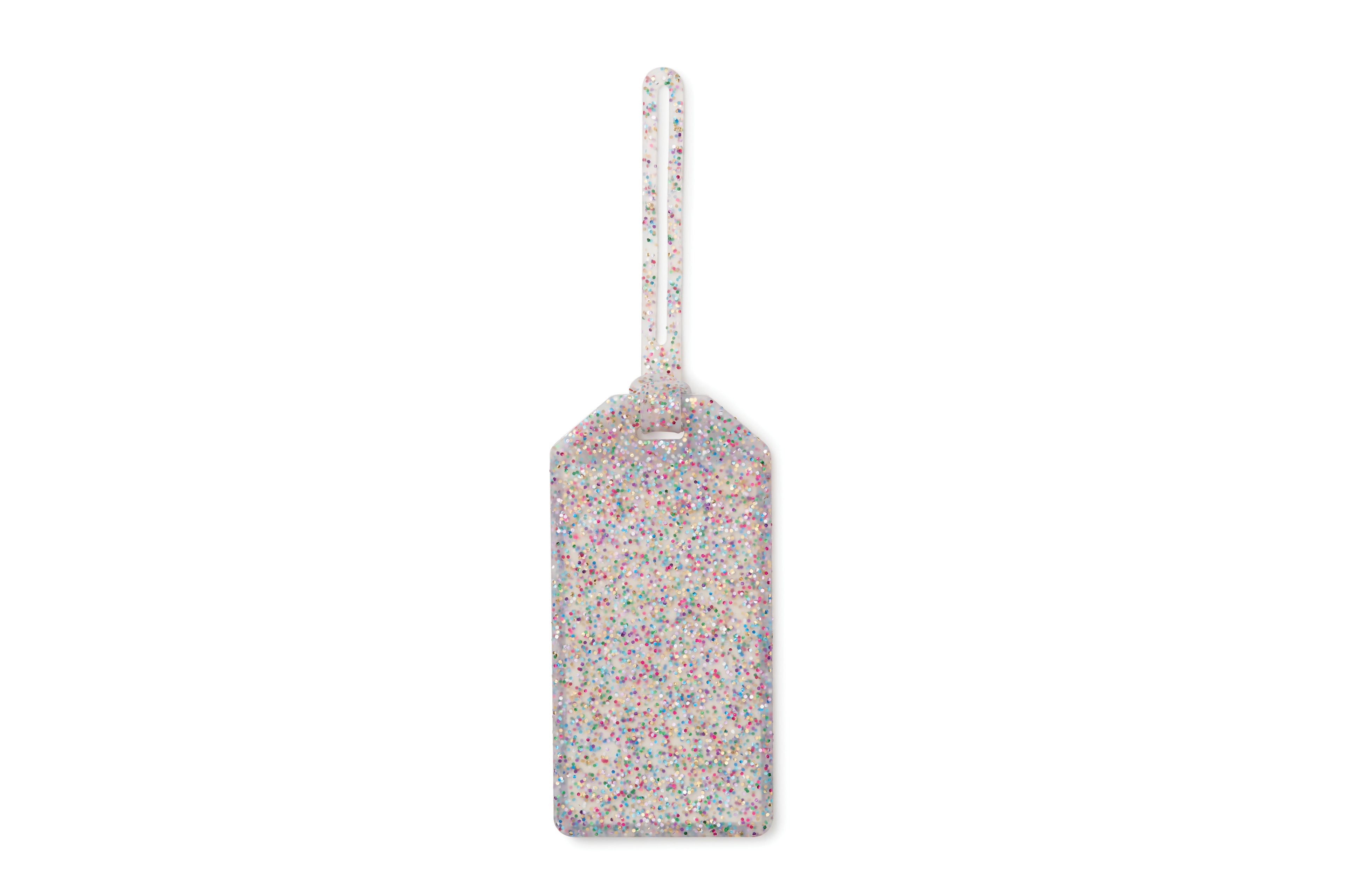 Luggage Tag, Multi Glitter