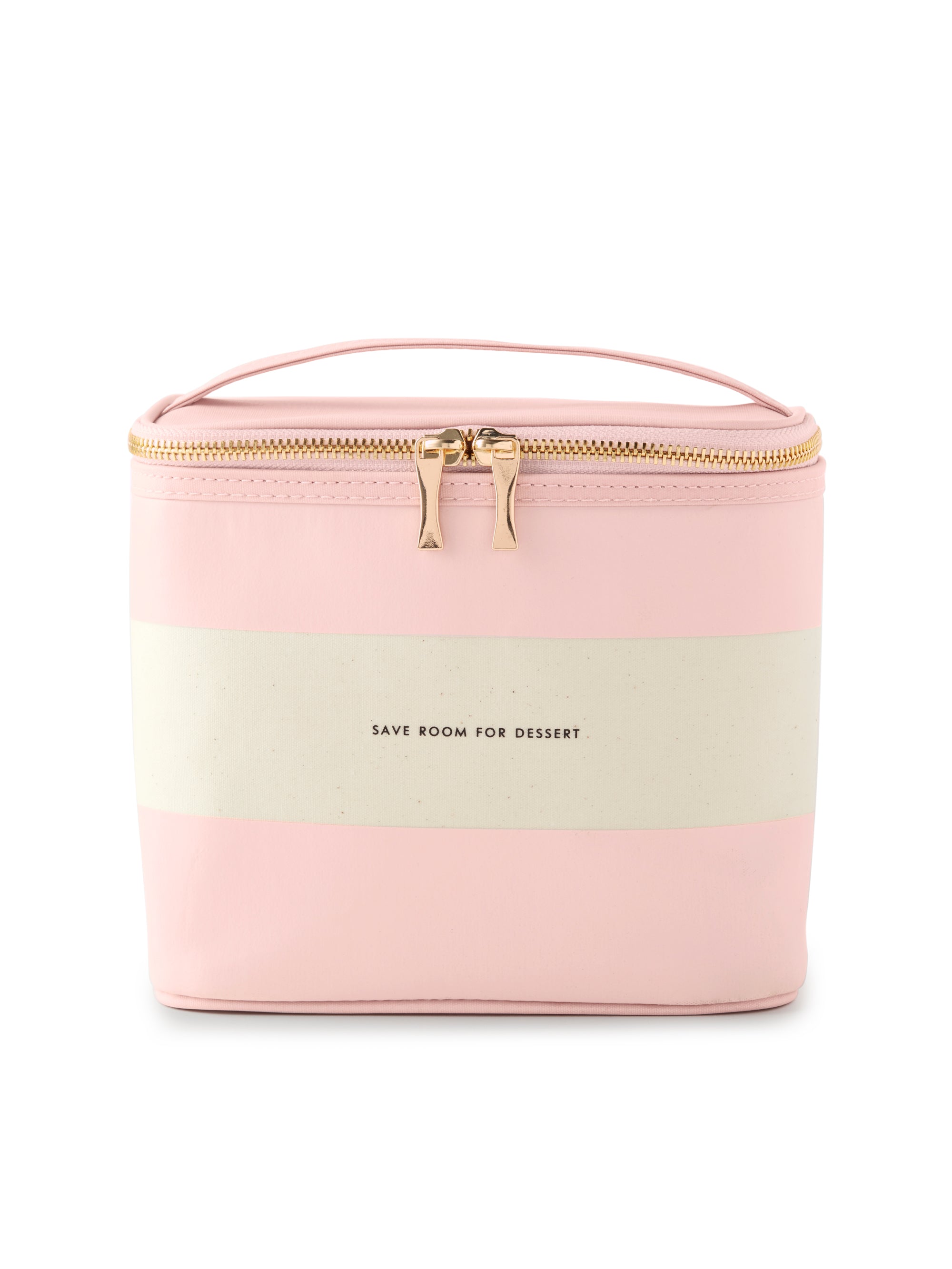 Lunch Tote, Blush Rugby Stripe