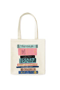 Canvas Book Tote, Stack Of Classics