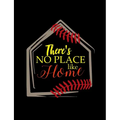 There's No Place Like Home: College Ruled Composition Notebook For Baseball Sports Fans