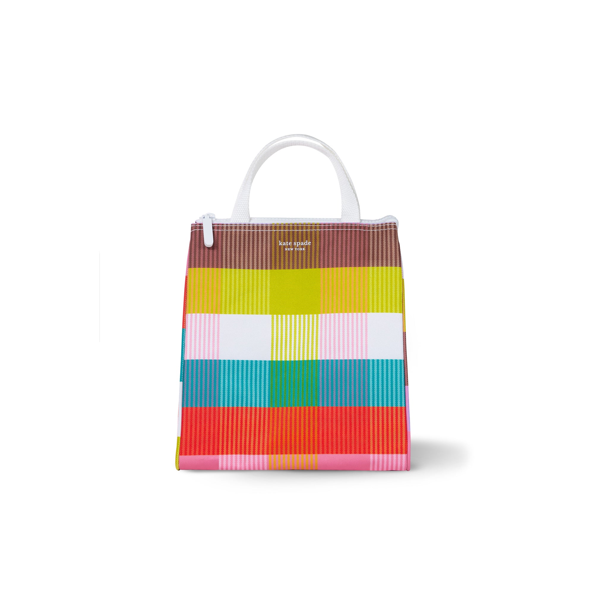 Lunch Bag, Rainbow Plaid