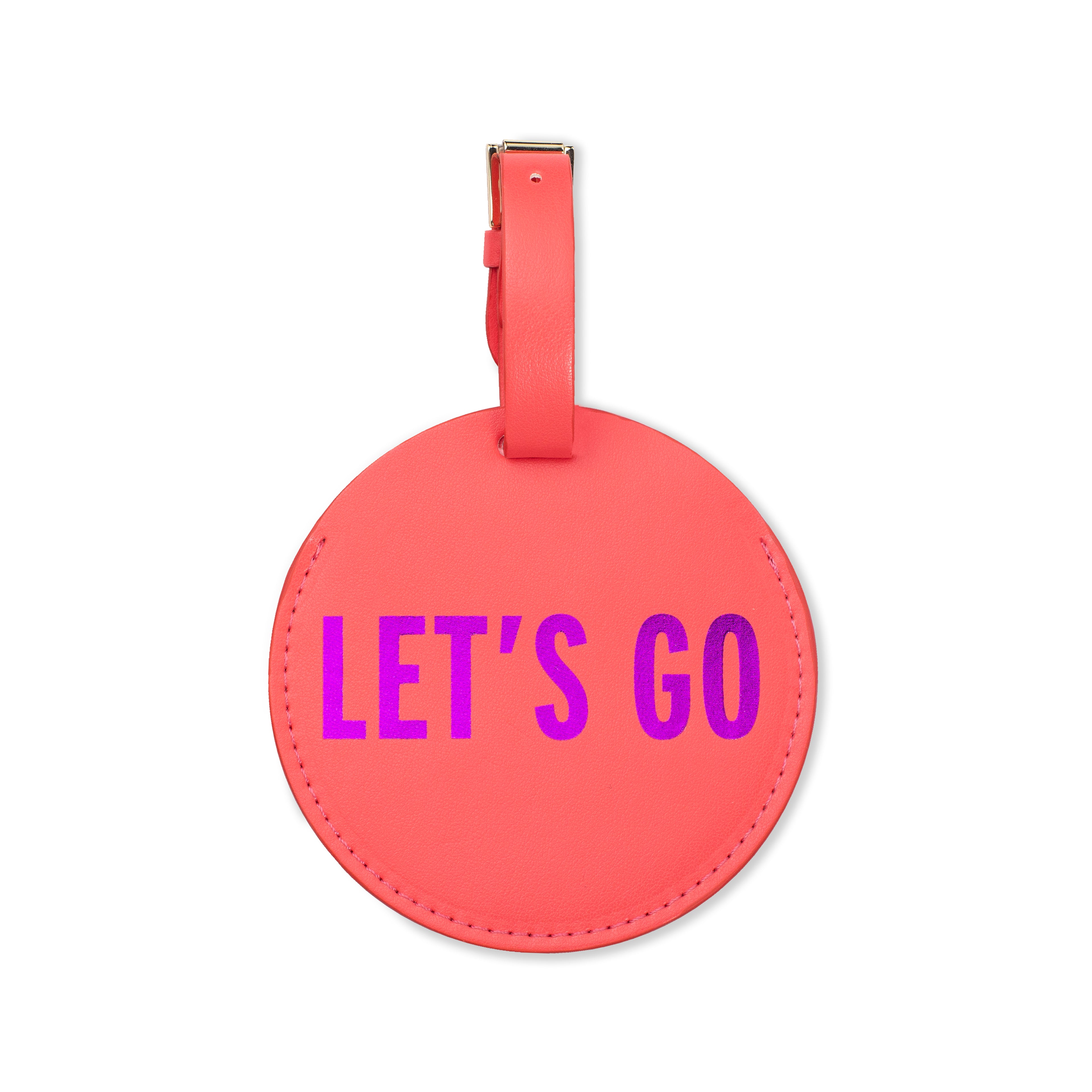 Luggage Tag (Circle), Let's Go