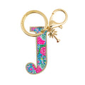 Initial Keychain, J
