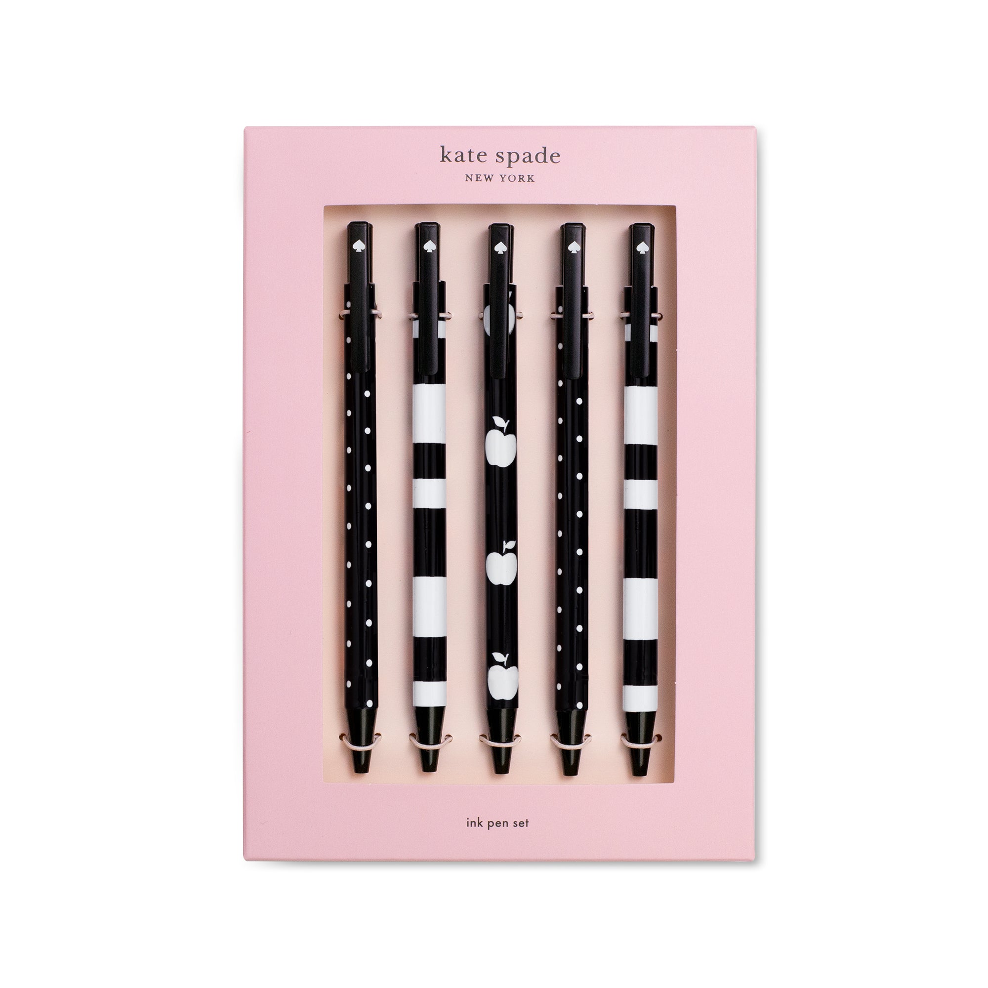 Pen Set, Dots and Stripes