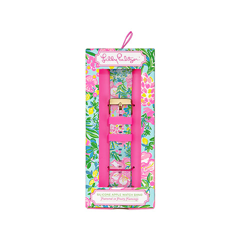 Apple Watch Band - Silicone, Fruity Flamingo