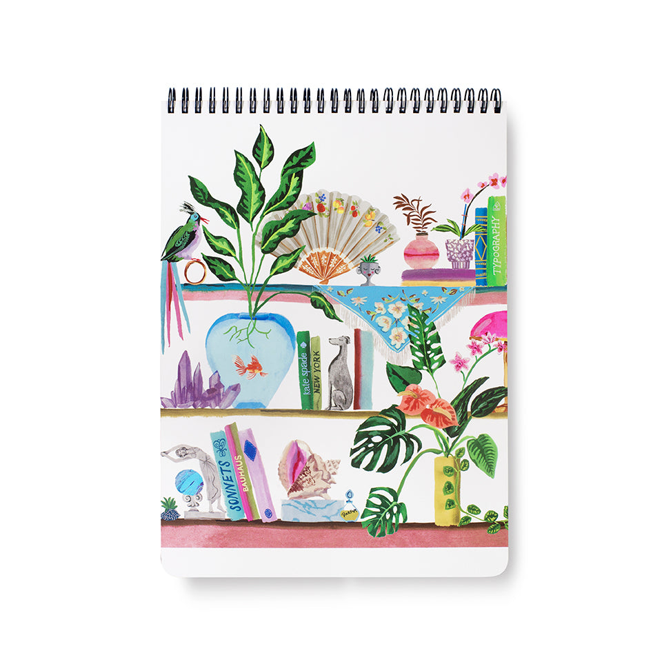 bookshelf large top spiral notebook