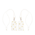 gold dot with script i.d. holder