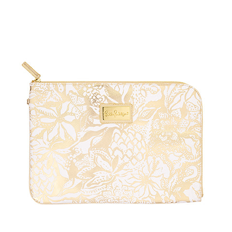 Tech Pouch Set, Safari Sangria Gold