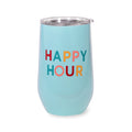 Stainless Steel Wine Tumbler, Happy Hour
