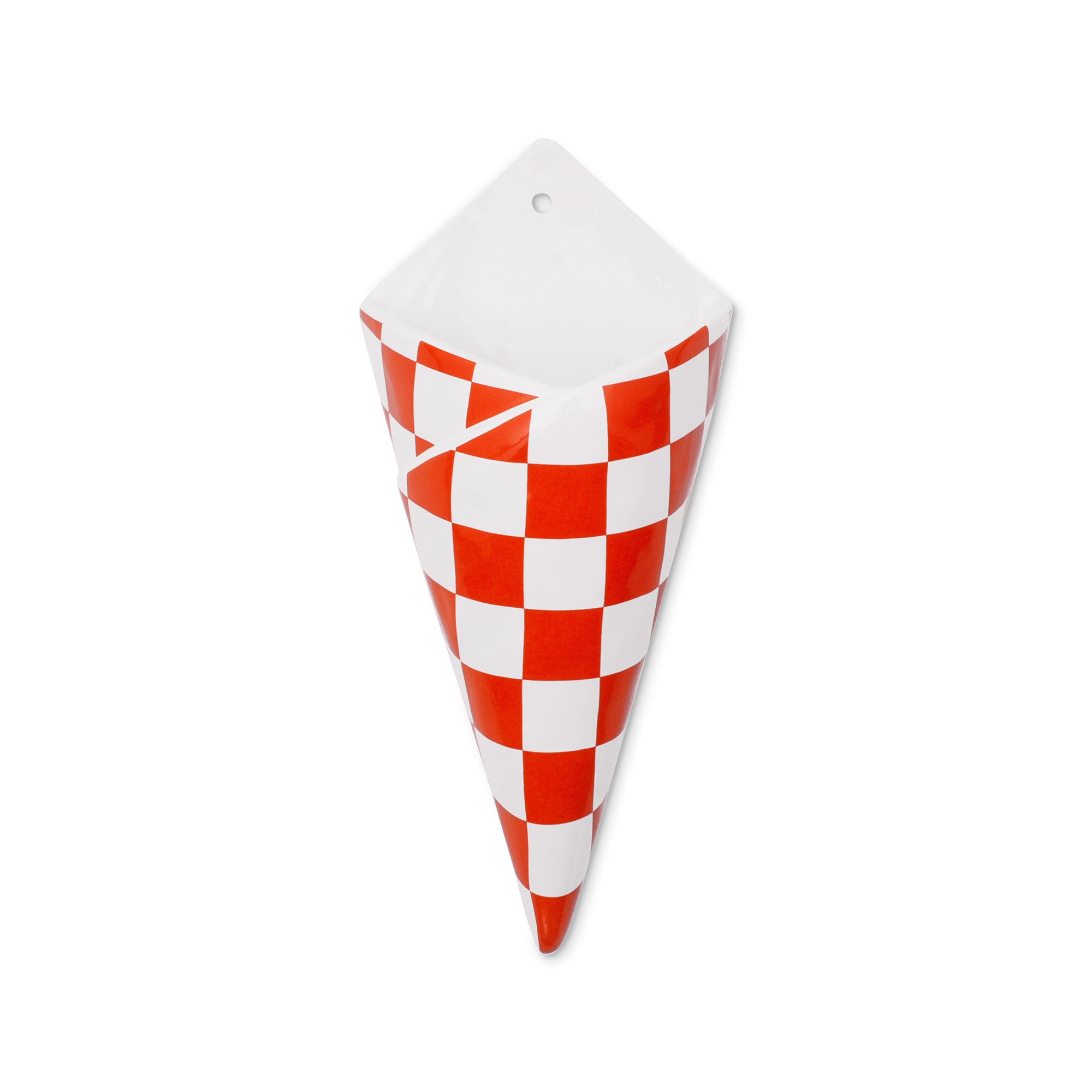 Wall Vase, Checker Bag