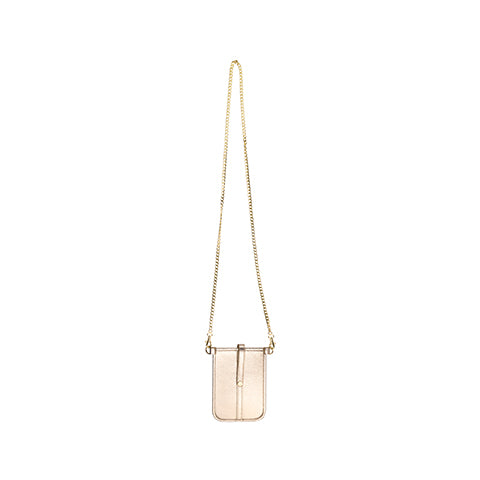 Crossbody Phone Wallet, Gold