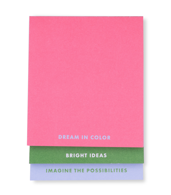 Stacked Notepad, Dream in Color