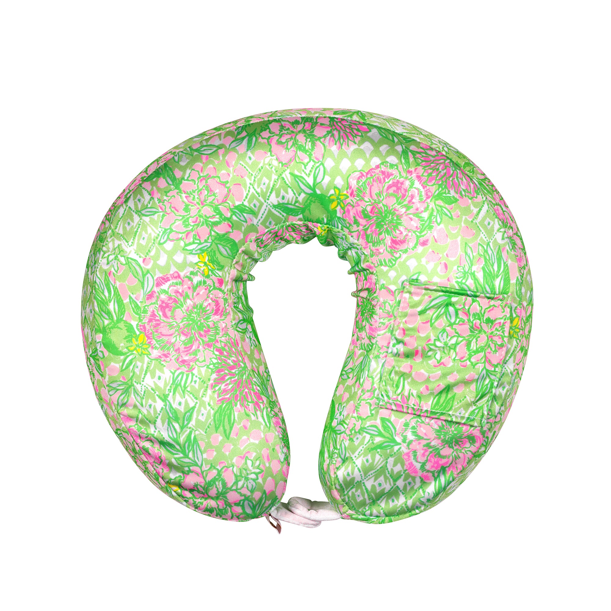 Neck Pillow and Eye Mask, Lime Feeling Good