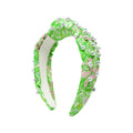 Embellished Slim Knot Headband, Lime Feeling Good