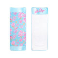 Beach Lounger Towel, Royal Coral