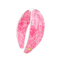 Low Knot Headband, Palm Beach Toile