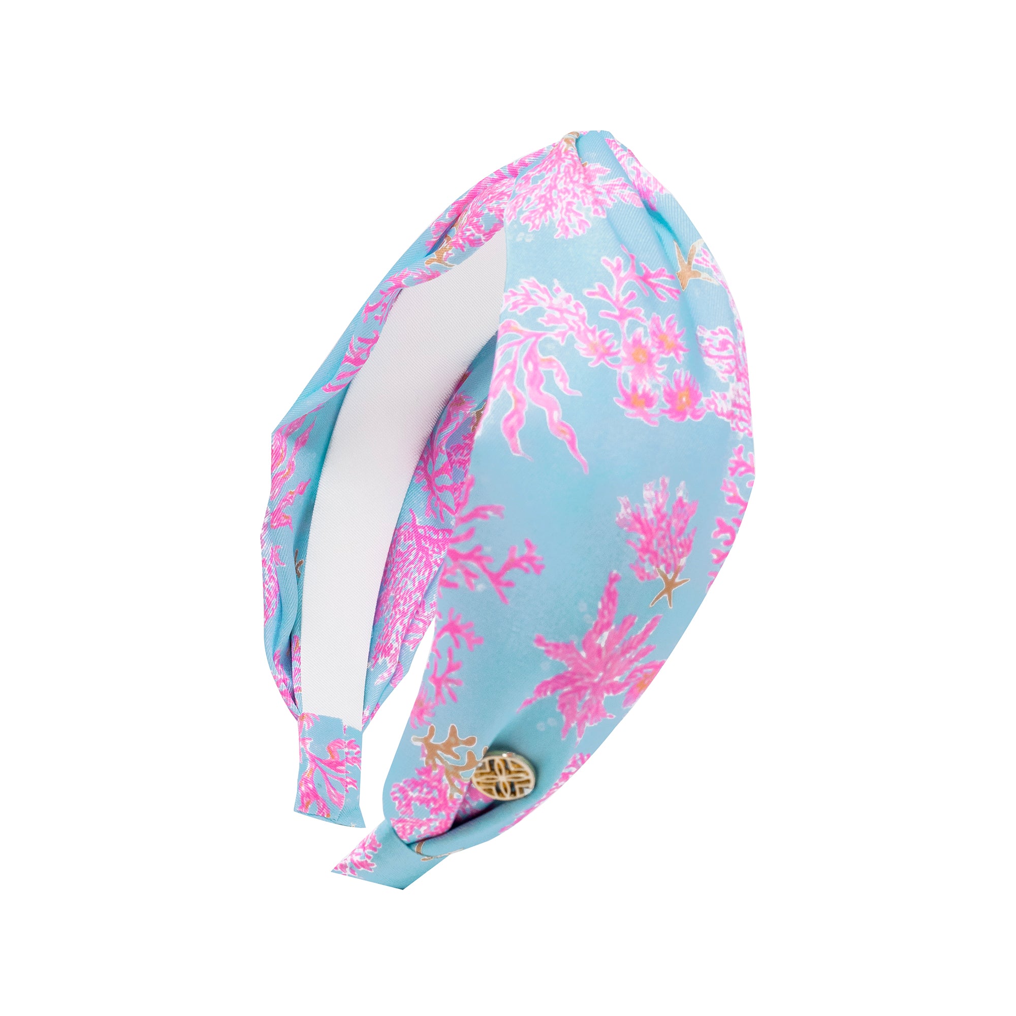 Twist Knot Headband, Royal Coral