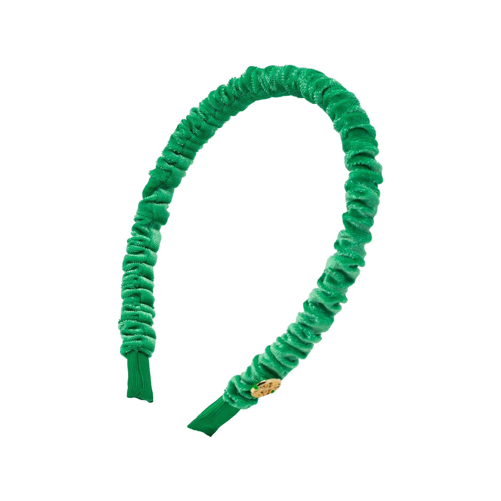 Velvet Scrunchie Headband, Kitts Green