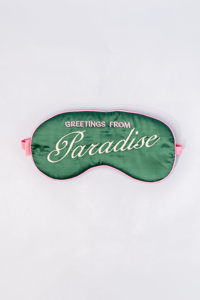 Getaway Eye Mask, Greetings from Paradise