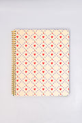 Rough Draft Large Notebook, Cherry Hearts