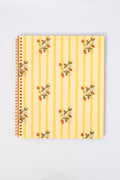 Rough Draft Large Notebook, Floral Stripe