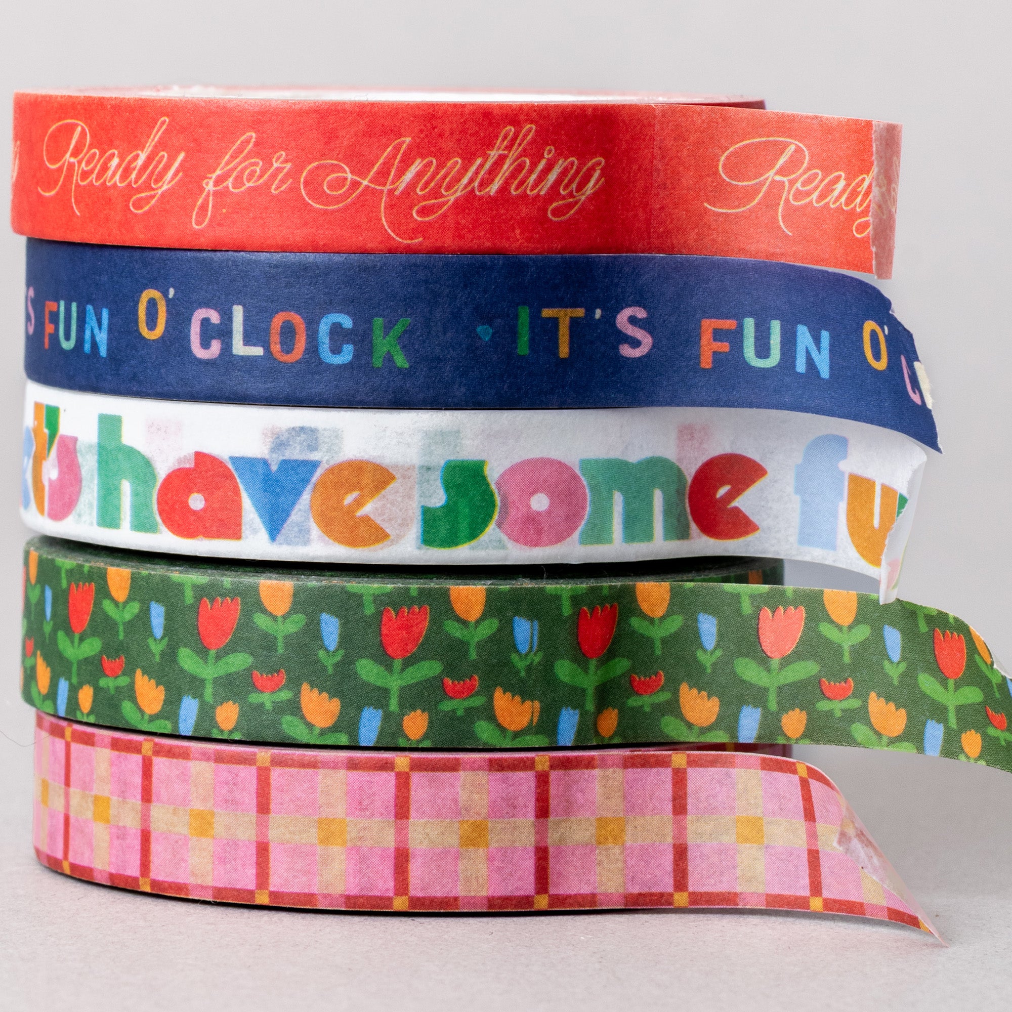 Stick with It Paper Tape, It's Fun O'Clock