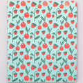 Weekly Undated Planner, Teal Strawberries