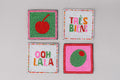 Beaded Coaster Set, Cocktail