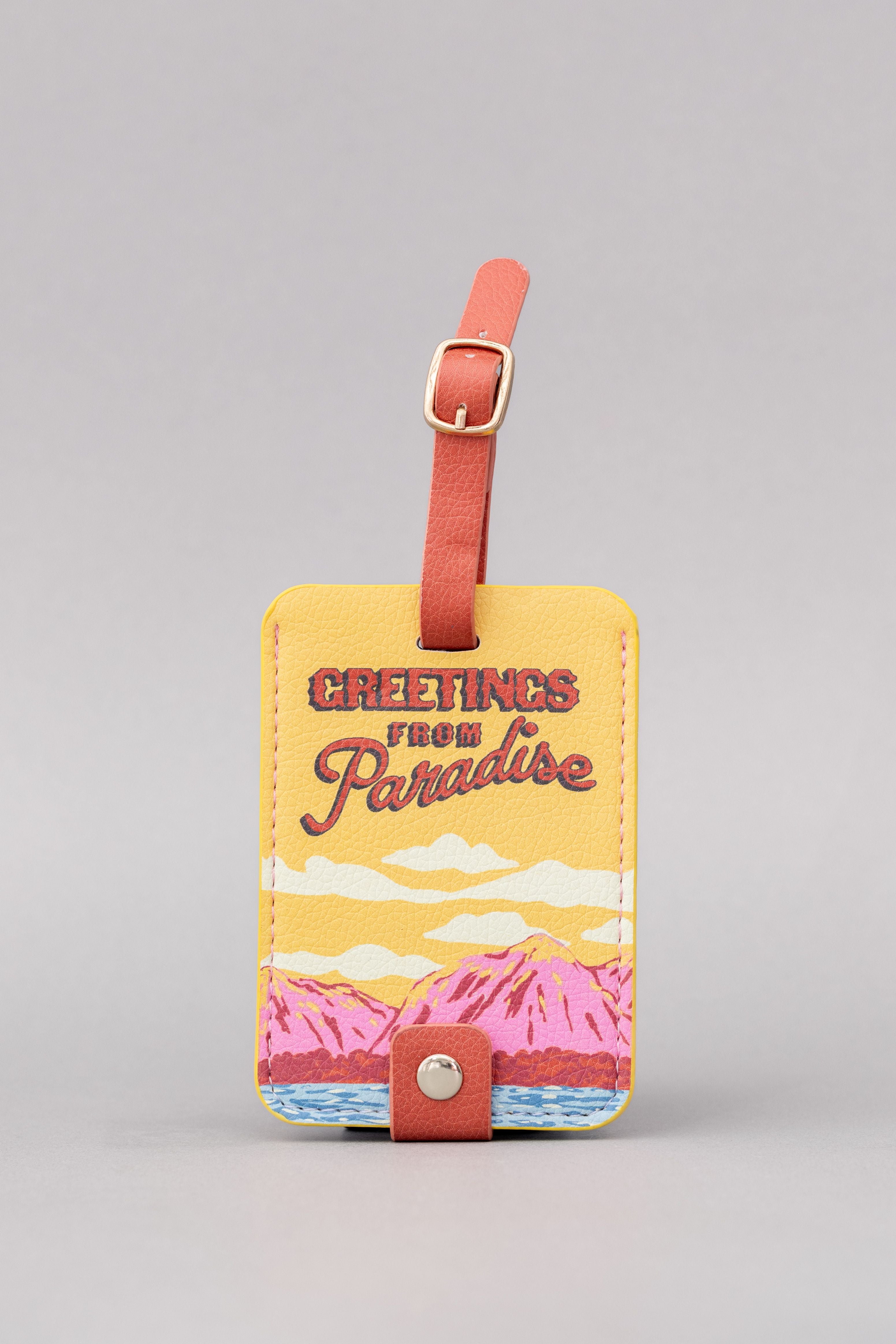Luggage Tag, Greetings from Paradise