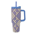Stainless Steel 40 oz. Tumbler, Leaf Me Not Paisle