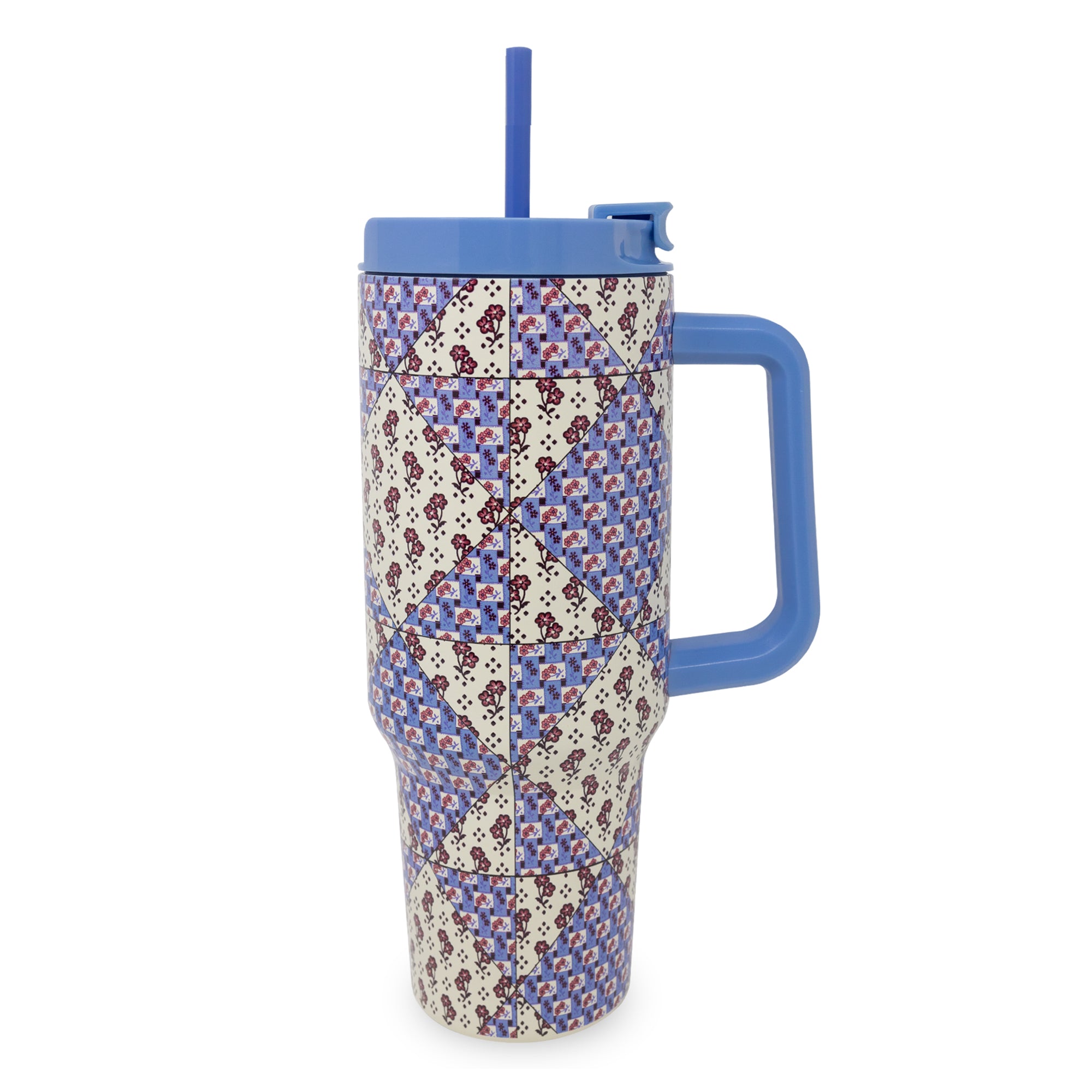 Stainless Steel 40 oz. Tumbler, Leaf Me Not Paisle