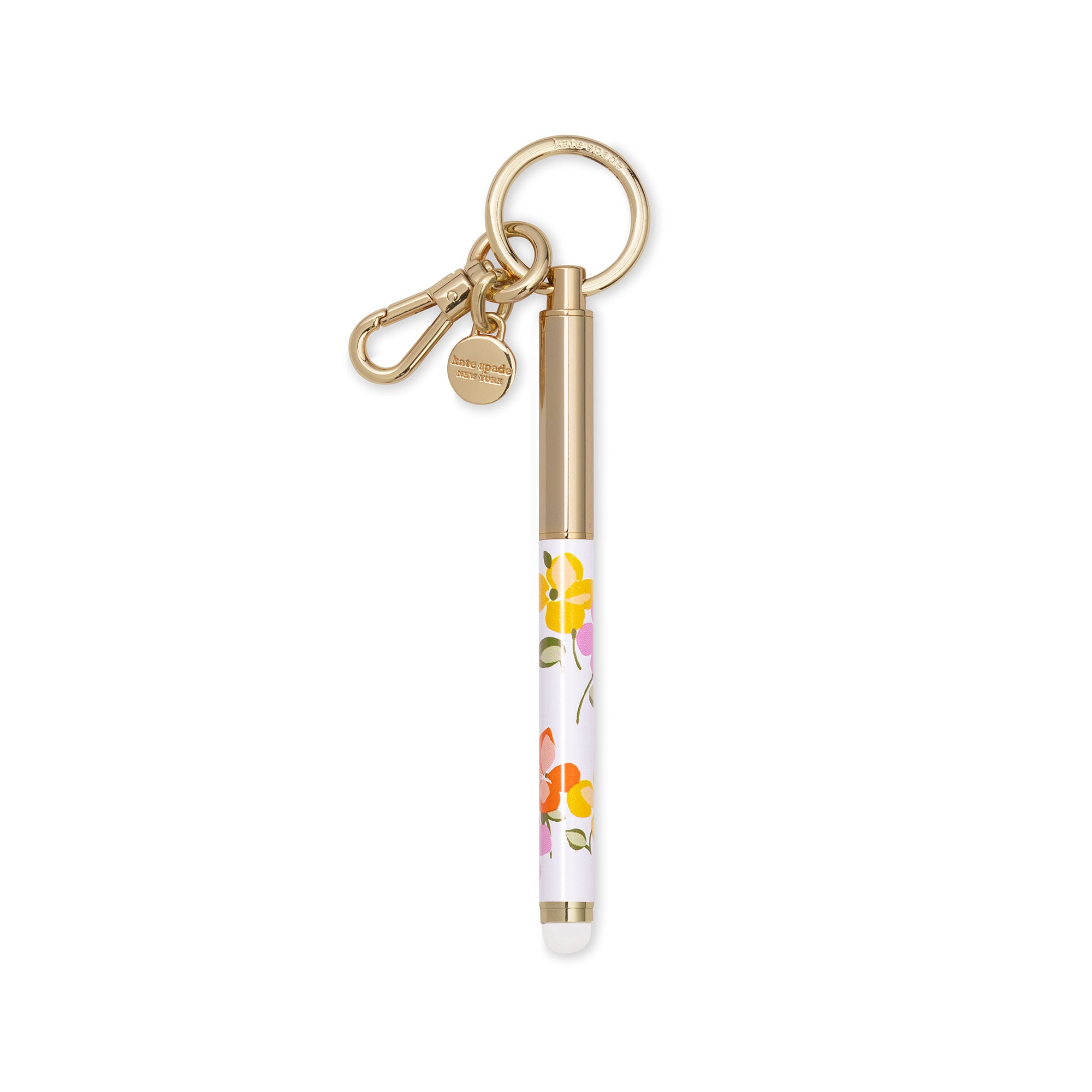 Key Fob Pen, Spring Pansies