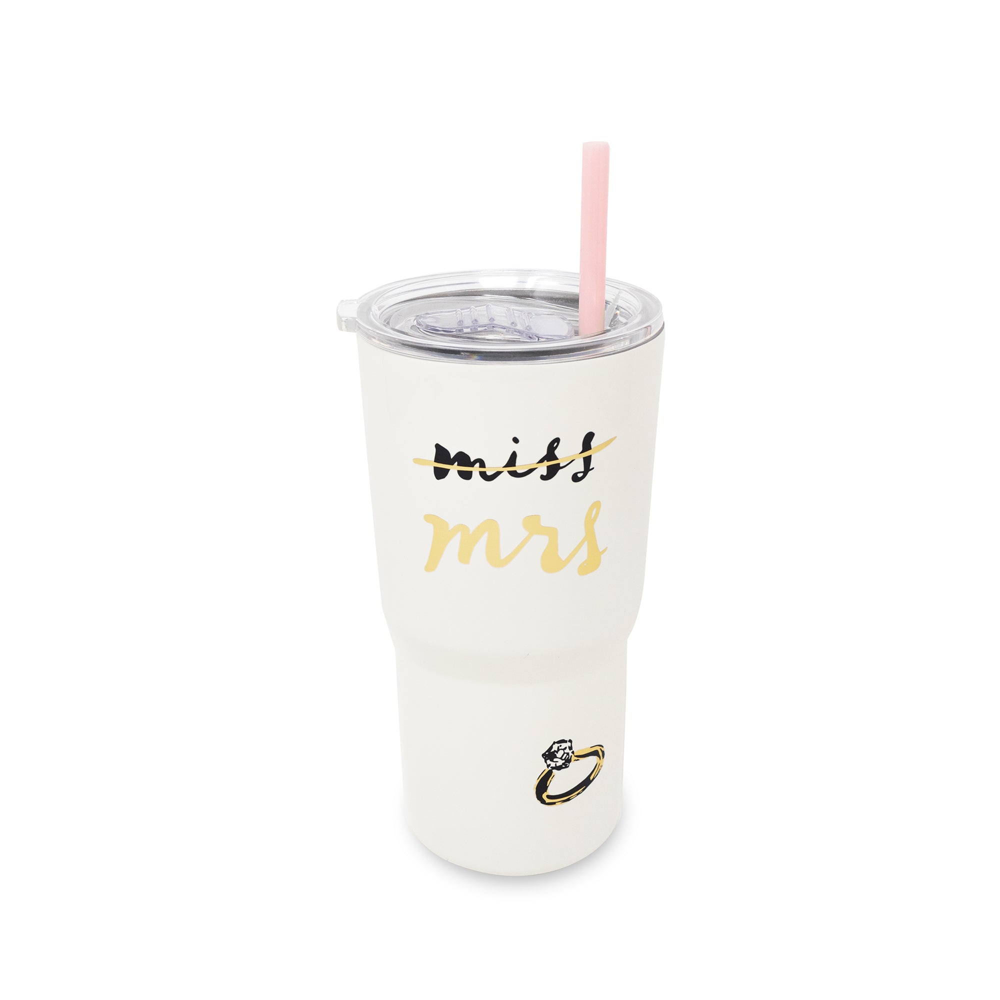 Stainless Steel 20 oz. Tumbler with Straw, Miss to