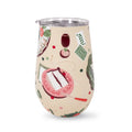 Stainless Steel Wine Tumbler, Festive Party